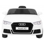 Elektrické autíčko Audi A3 - nelakované - biele